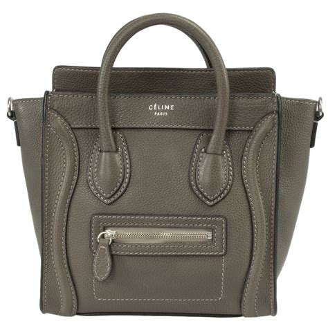 celine nano grey|Celine nano luggage for sale.